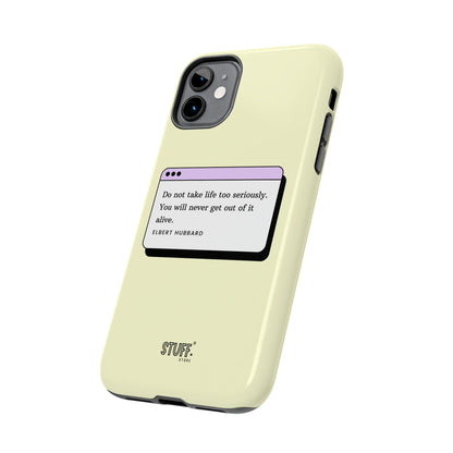 Window Case | Coque résistante à double protection avec citation – Design minimal & message puissant