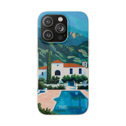 Summer Villa Case | Eco-Friendly Bamboo and Bioplastic Case with Summer Design - Available with Gift Packaging