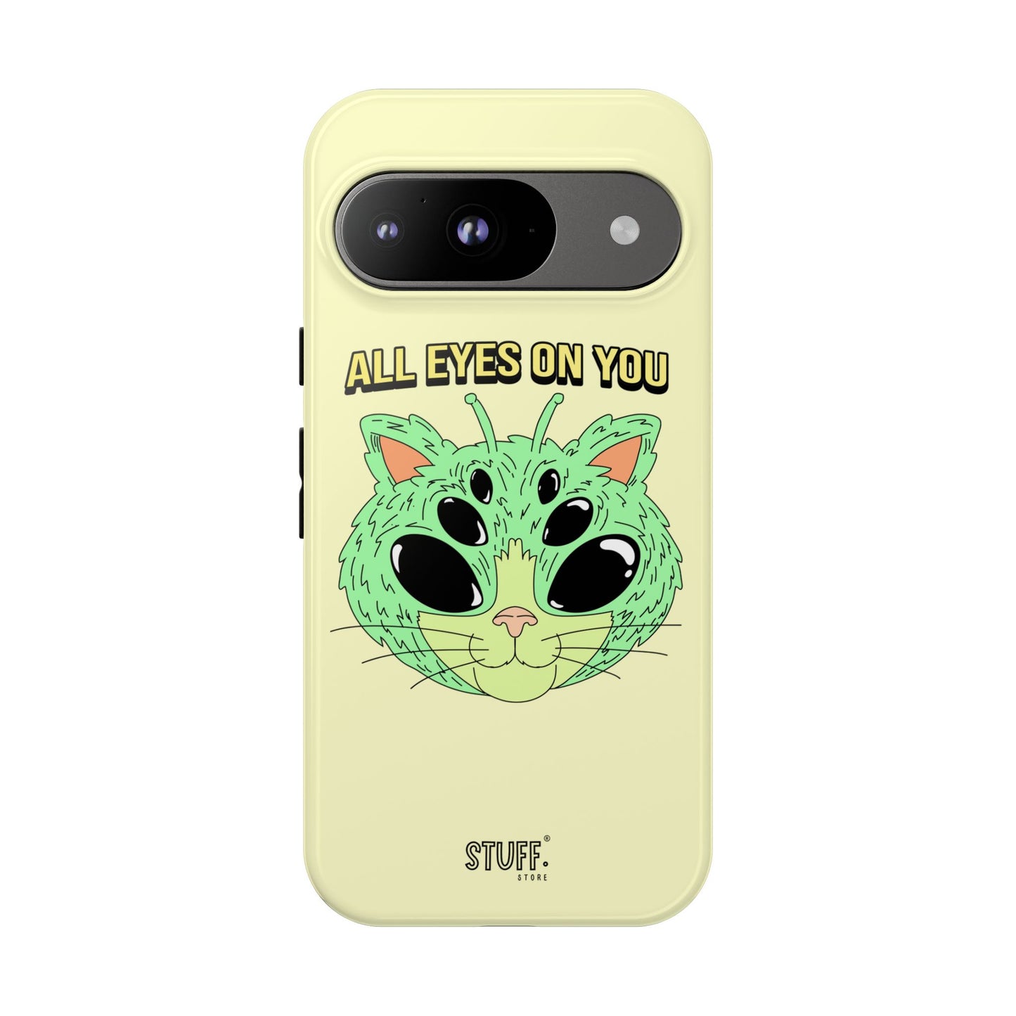 All Eyes on You Case | Coque résistante double protection avec Design Alien drôle