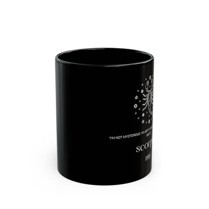 Scorpion | Mug noir en céramique avec signe astrologique et phrase drôle – 330ml / 440ml