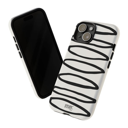 Loopy Case | Coque résistante double protection - Motif cercles abstraits