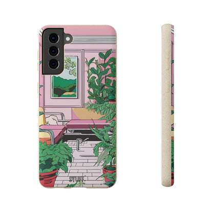 Plant Pop Case | Coque biodégradable en bambou et bioplastique avec design coloré | Parfait pour les amoureux des plantes - Avec emballage cadeau