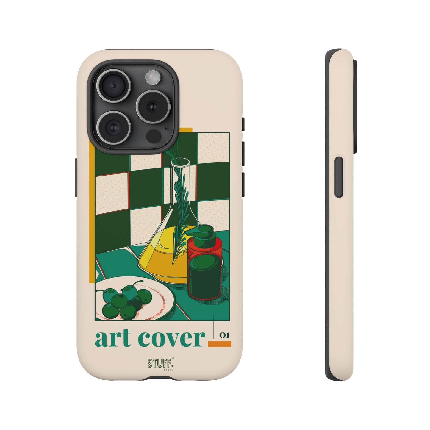 Olio d'Amore Case | Coque résistante double protection avec Design artistique Rétro