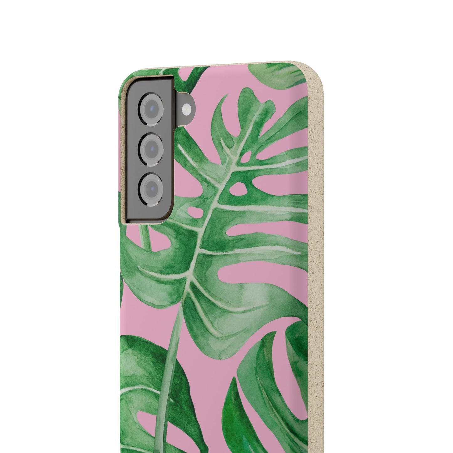 Monstera Case | Eco-Friendly Bamboo and Bioplastic Shell Monstera Leaves Pattern - Available with Gift Packaging