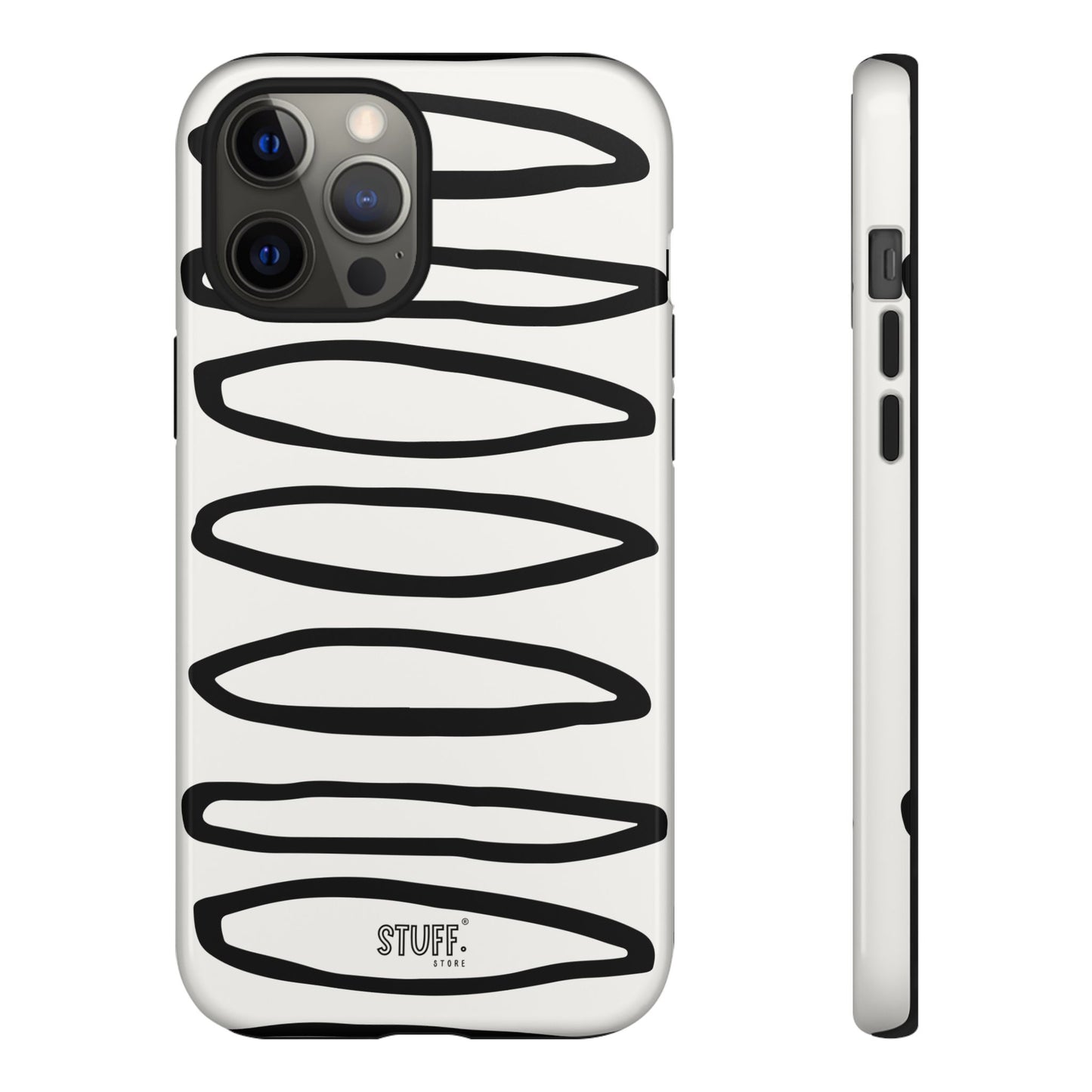 Loopy Case | Coque résistante double protection - Motif cercles abstraits