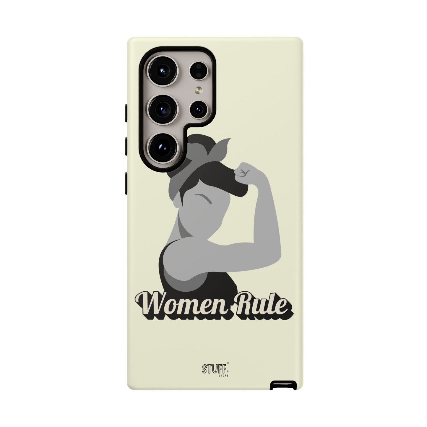 Women Rule Case | Coque résistante double protection avec Design Féministe inspirant