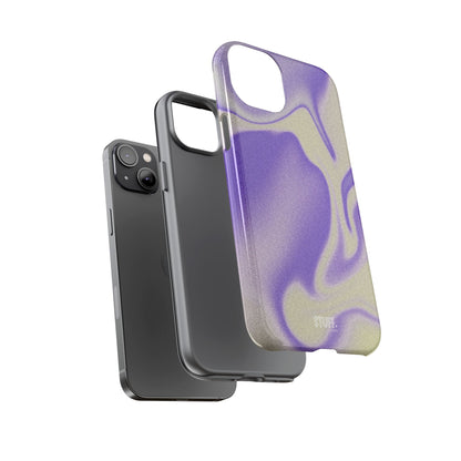 Swirly Case | Coque résistante double protection - Motif vague pourpre