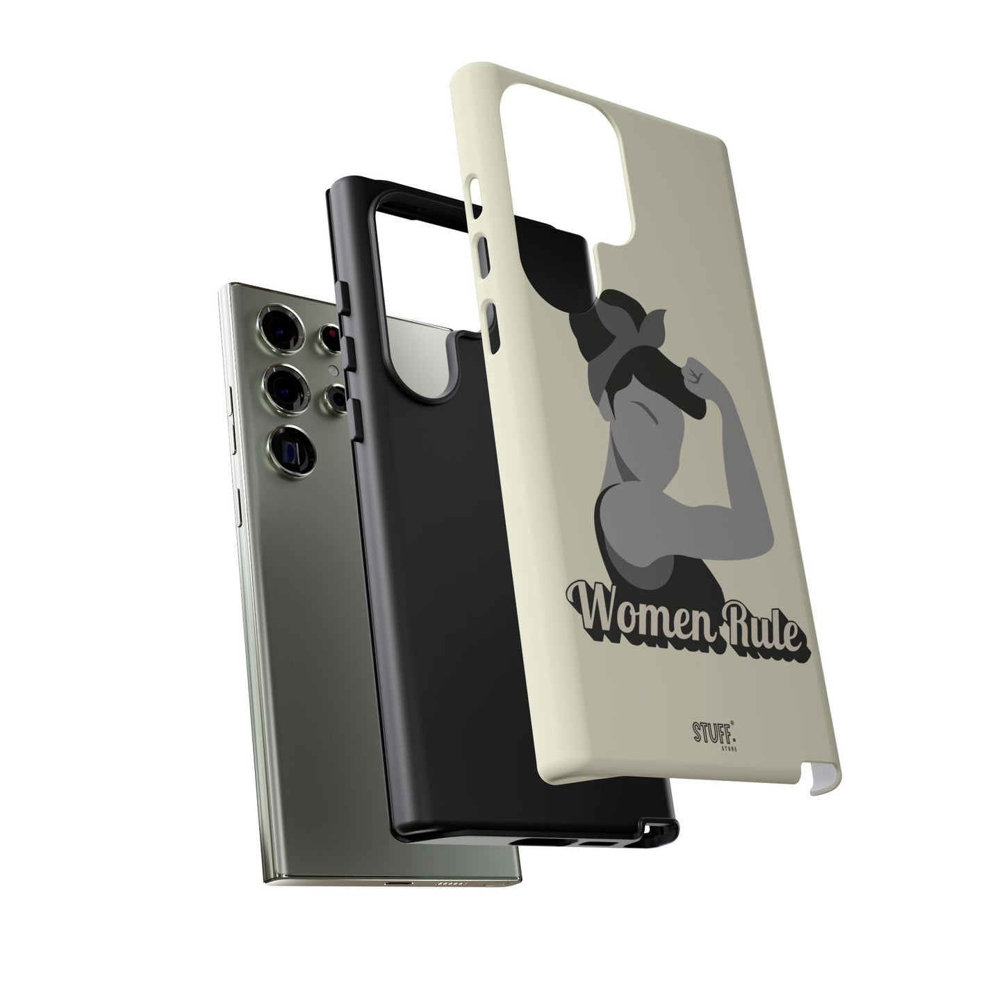 Women Rule Case | Coque résistante double protection avec Design Féministe inspirant