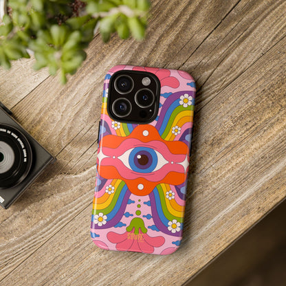 Psych Case | Coque résistante double protection avec Design Psychédélique coloré