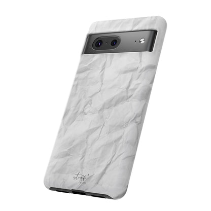 Crinkled Case | Coque résistante double protection anti-choc Effet Papier Froissé Mat