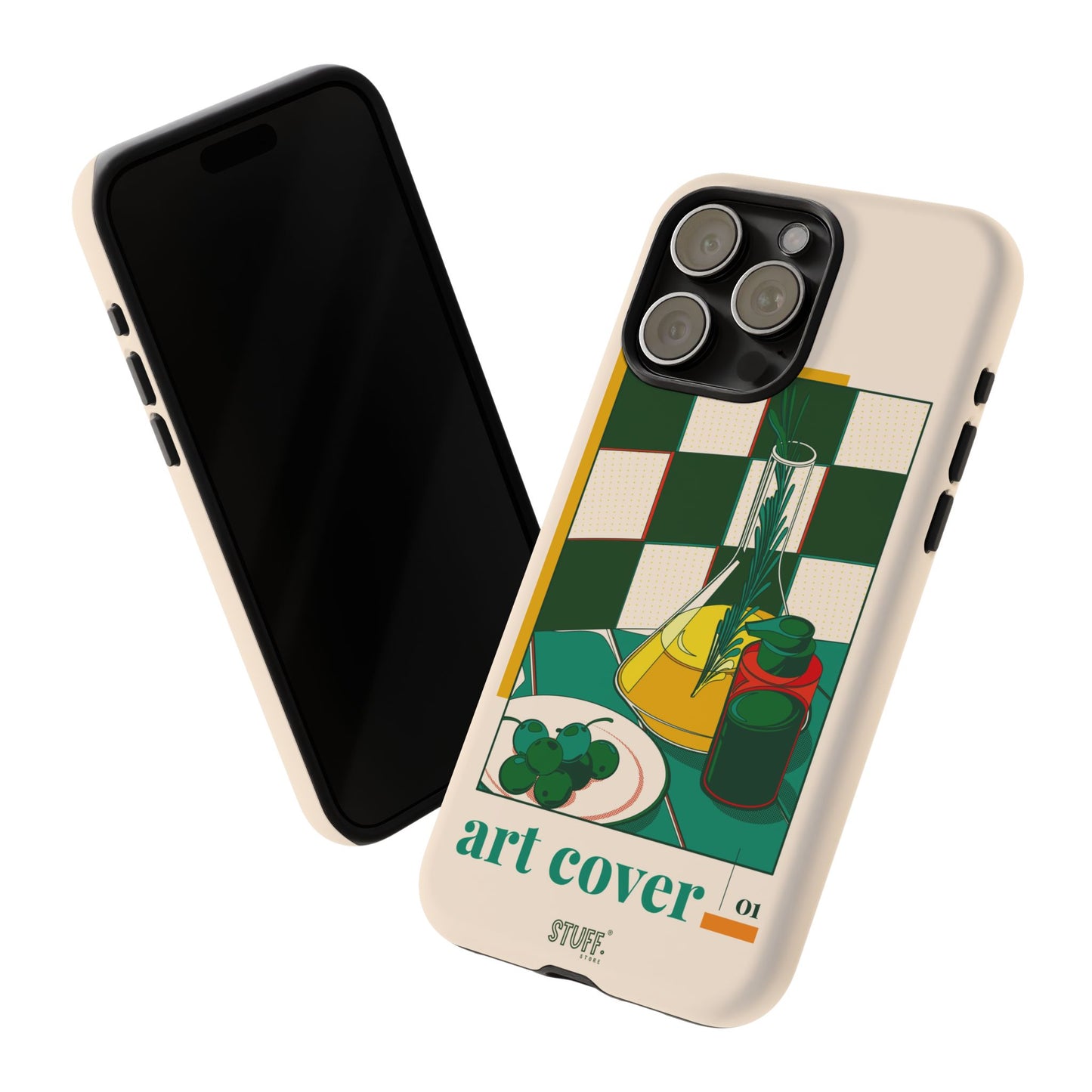 Olio d'Amore Case | Coque résistante double protection avec Design artistique Rétro