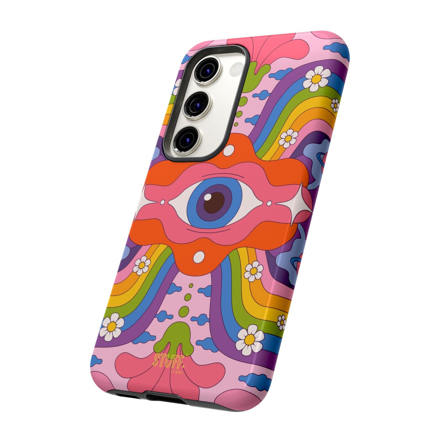 Psych Case | Coque résistante double protection avec Design Psychédélique coloré