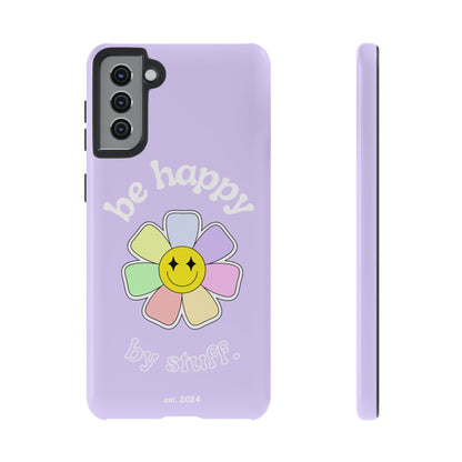 Be Happy Case | Coque résistante double protection avec Design Fleur Colorée