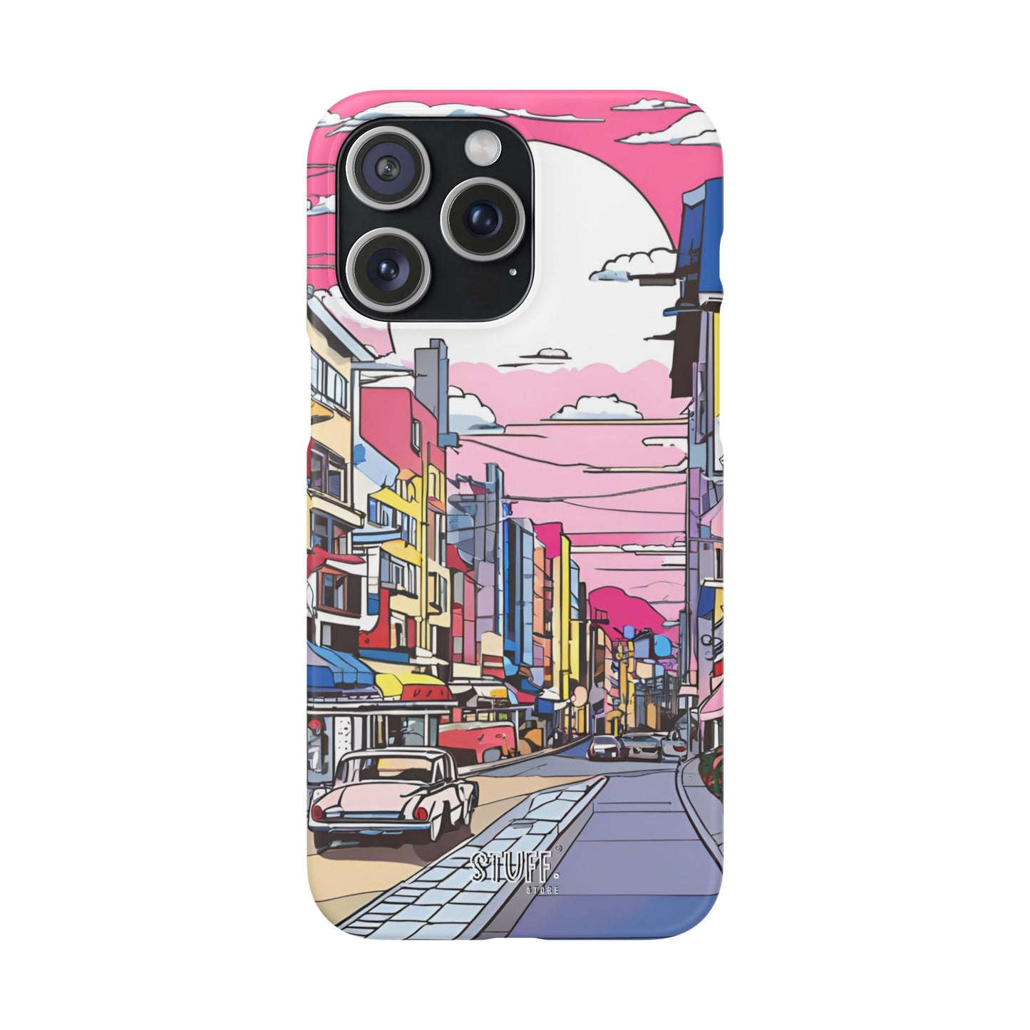 Pop Art Sunset | Coque snap légère et résistante inspiration Lichtenstein