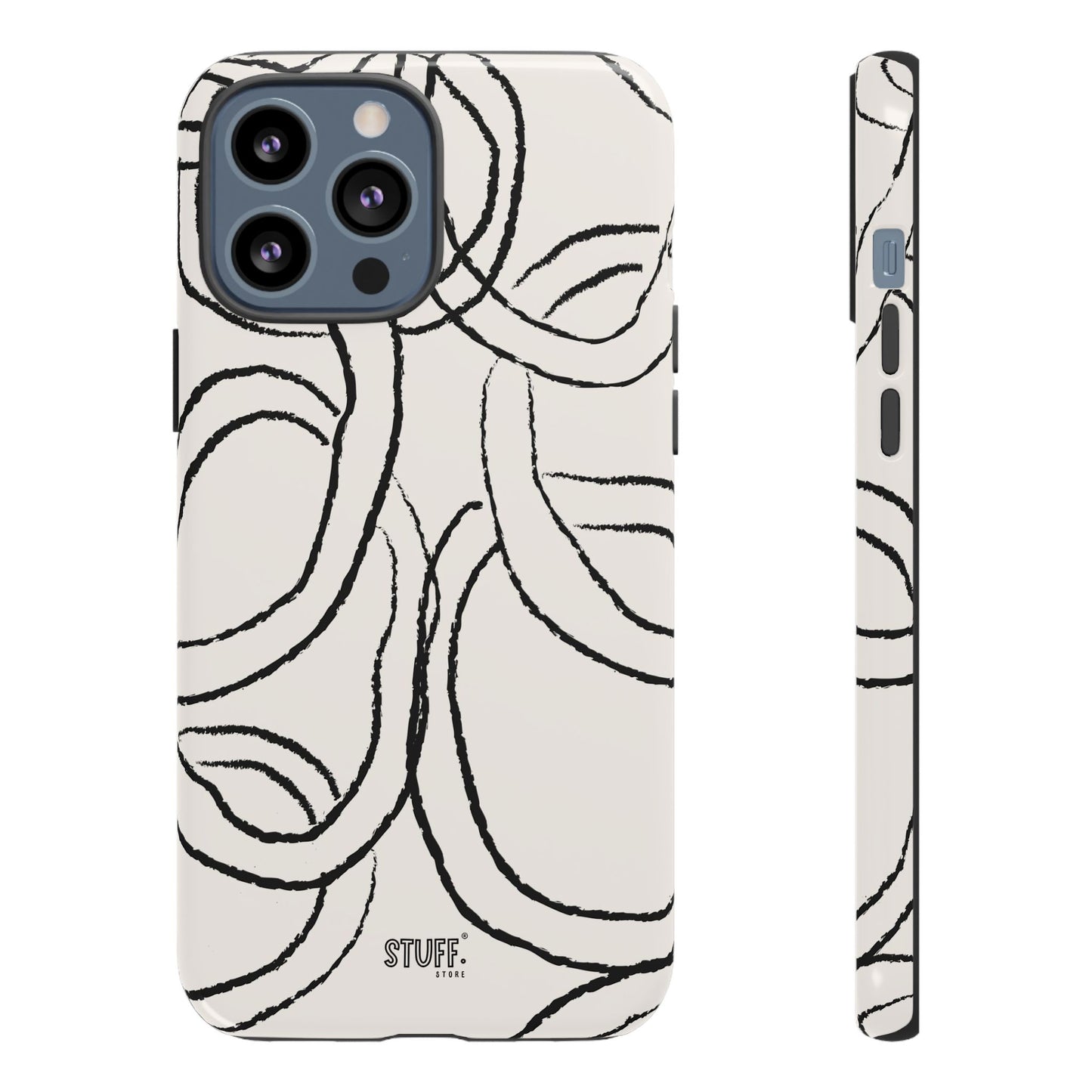 Doodly Case | Coque résistante double protection avec Design Gribouillis Minimaliste