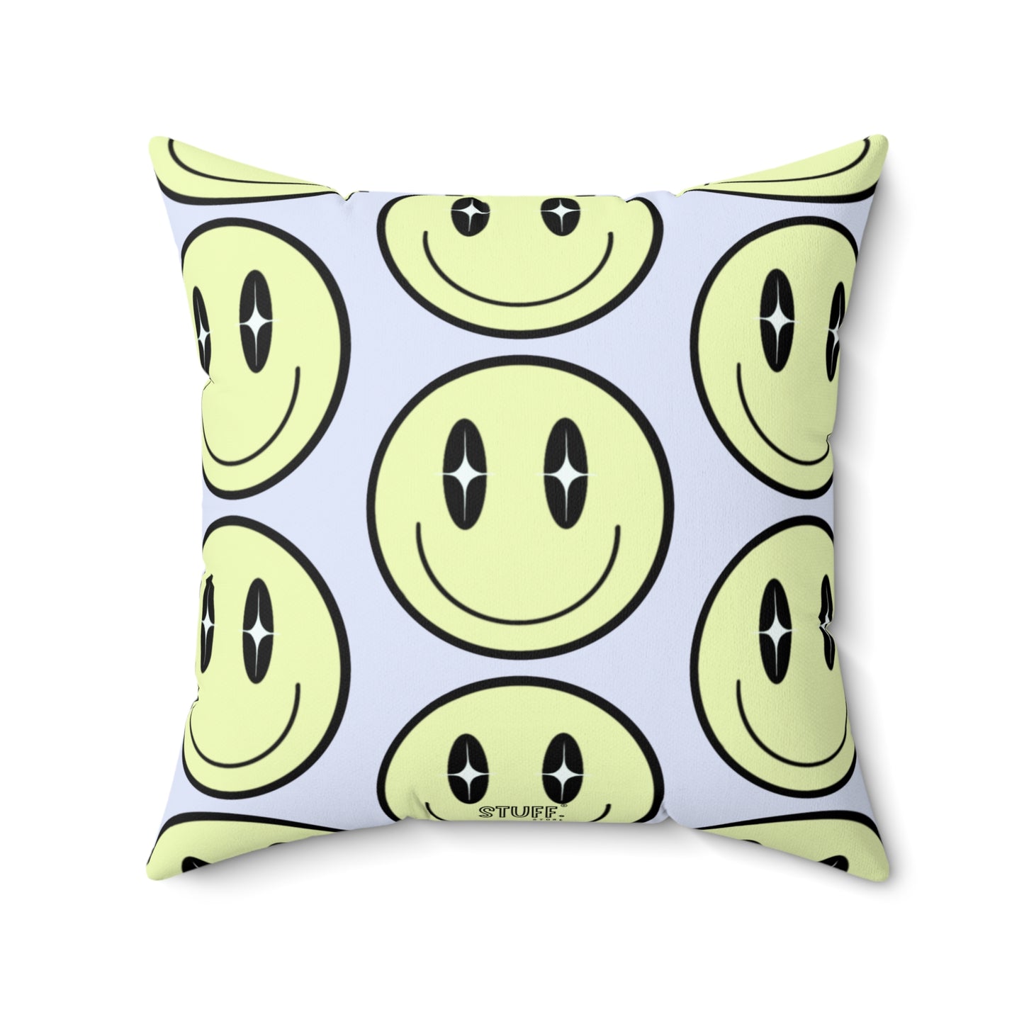 Smiley Face" decorative square cushion