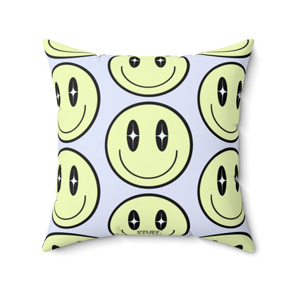 Smiley Face" decorative square cushion