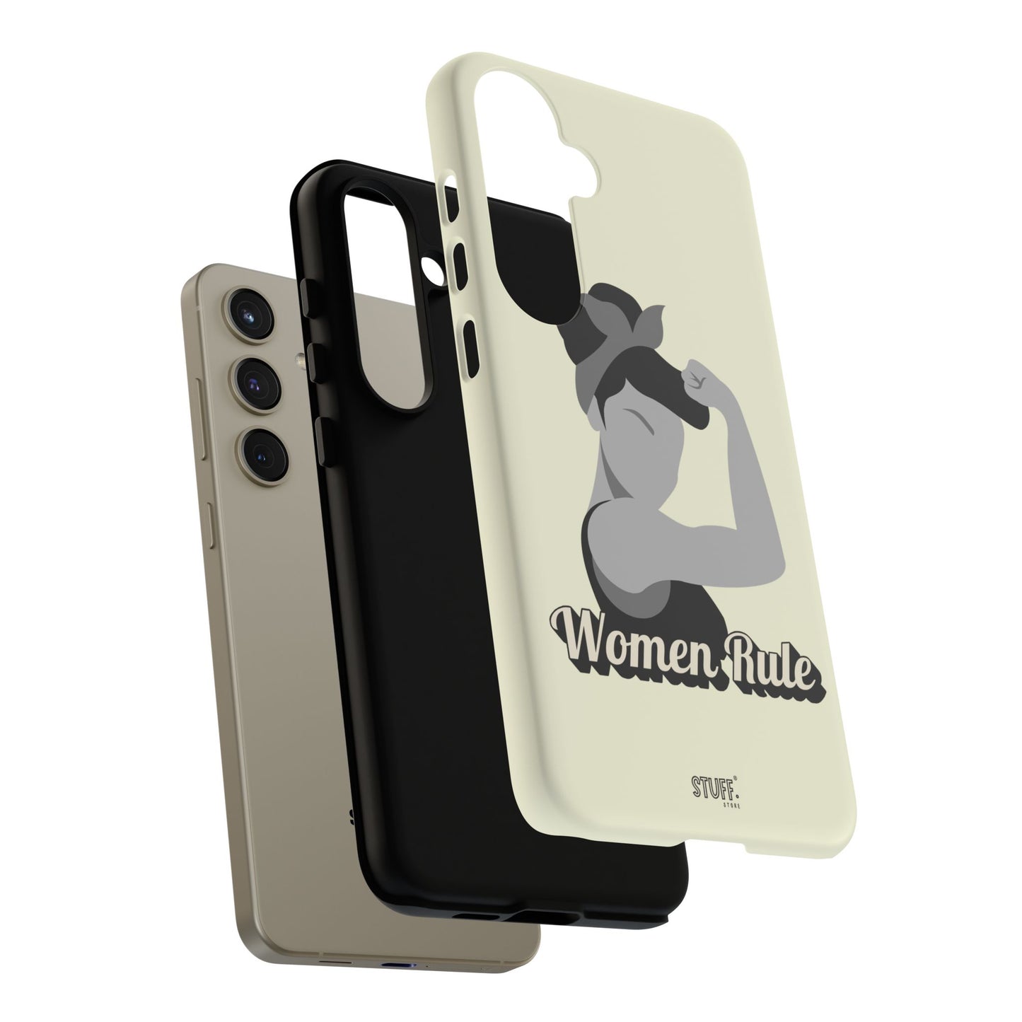 Women Rule Case | Coque résistante double protection avec Design Féministe inspirant