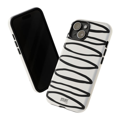 Loopy Case | Coque résistante double protection - Motif cercles abstraits