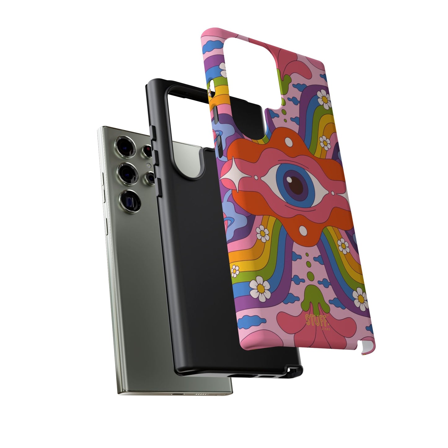 Psych Case | Coque résistante double protection avec Design Psychédélique coloré