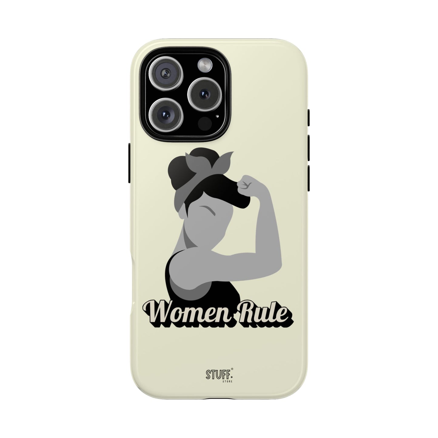 Women Rule Case | Coque résistante double protection avec Design Féministe inspirant