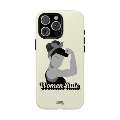 Women Rule Case | Coque résistante double protection avec Design Féministe inspirant