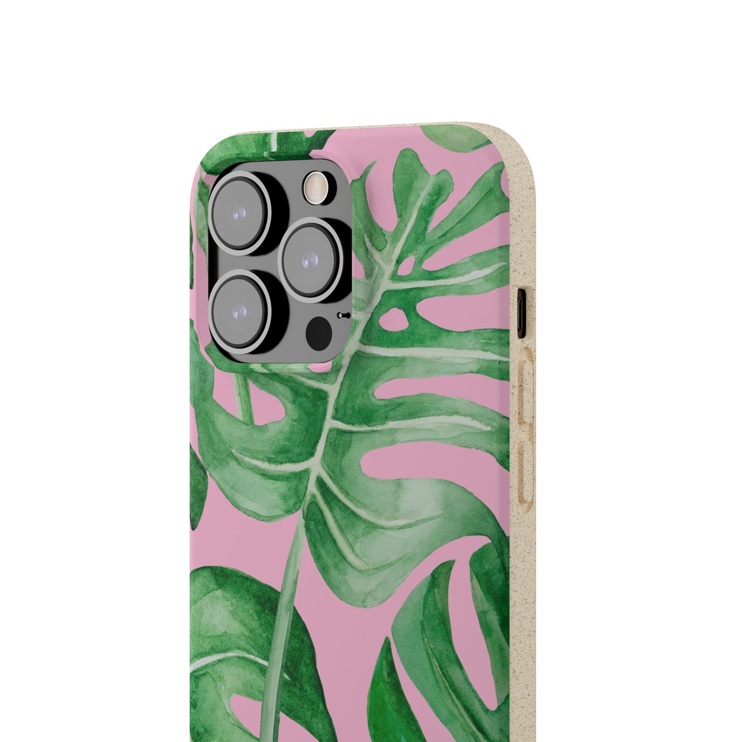 Monstera Case | Eco-Friendly Bamboo and Bioplastic Shell Monstera Leaves Pattern - Available with Gift Packaging