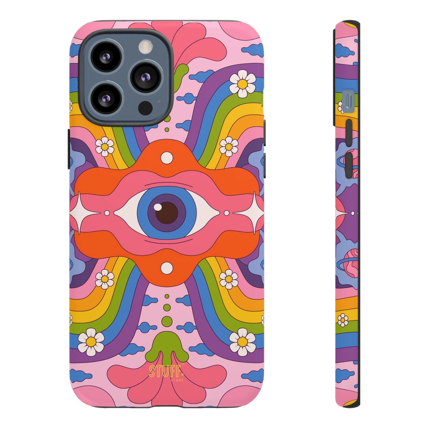 Psych Case | Coque résistante double protection avec Design Psychédélique coloré
