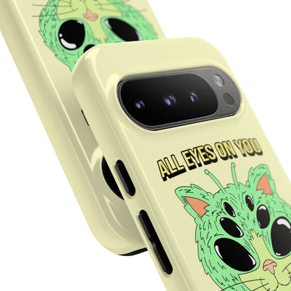 All Eyes on You Case | Coque résistante double protection avec Design Alien drôle