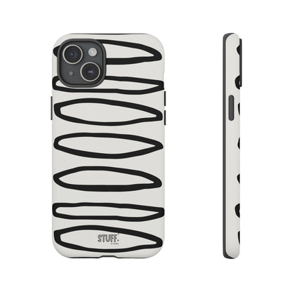 Loopy Case | Coque résistante double protection - Motif cercles abstraits