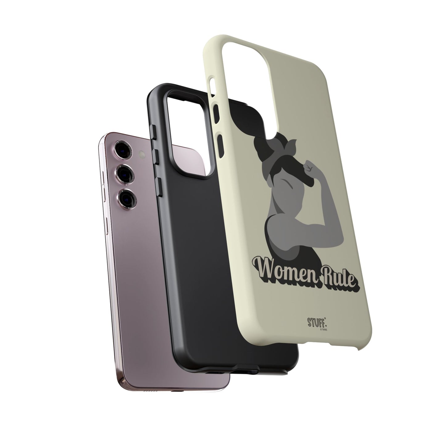 Women Rule Case | Coque résistante double protection avec Design Féministe inspirant