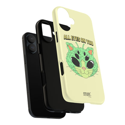 All Eyes on You Case | Coque résistante double protection avec Design Alien drôle