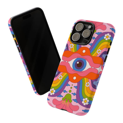 Psych Case | Coque résistante double protection avec Design Psychédélique coloré