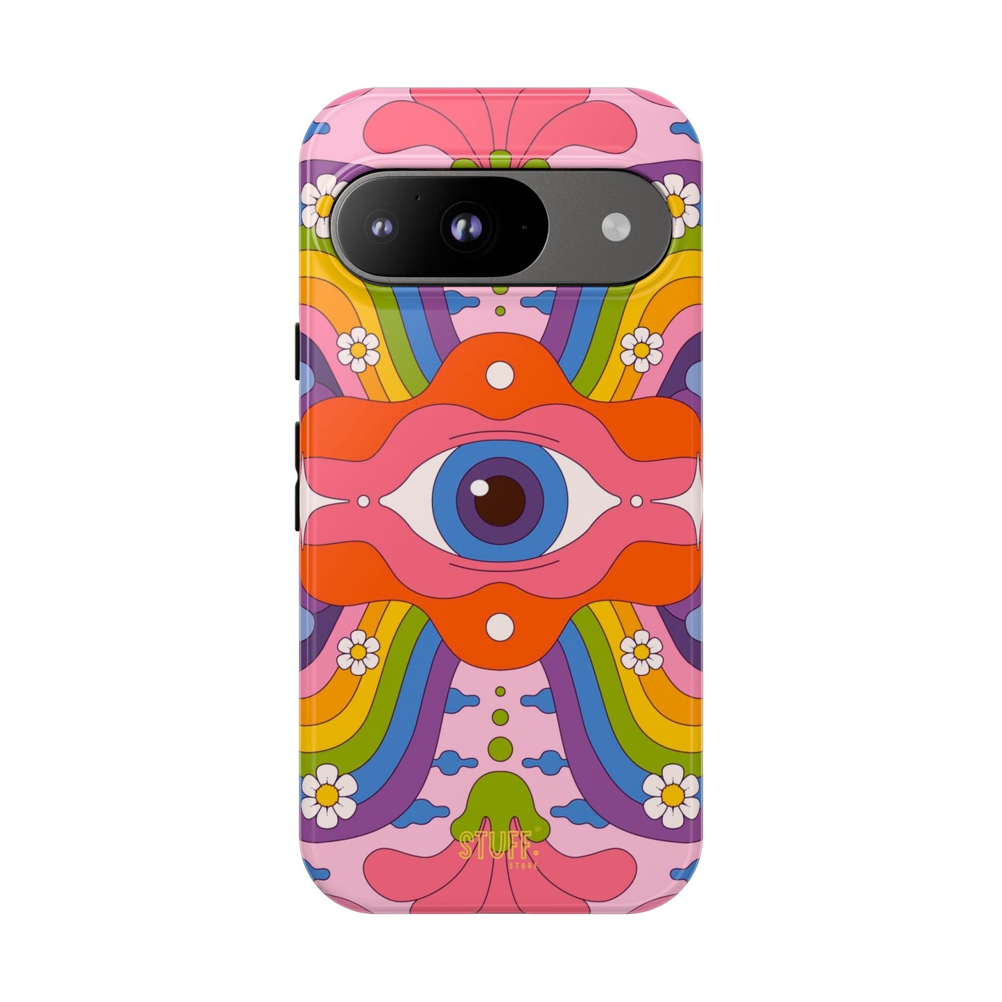 Psych Case | Coque résistante double protection avec Design Psychédélique coloré