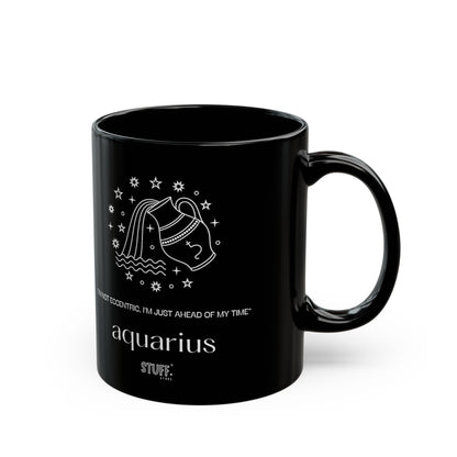 Verseau | Mug noir en céramique avec signe astrologique et phrase drôle – 330ml / 440ml