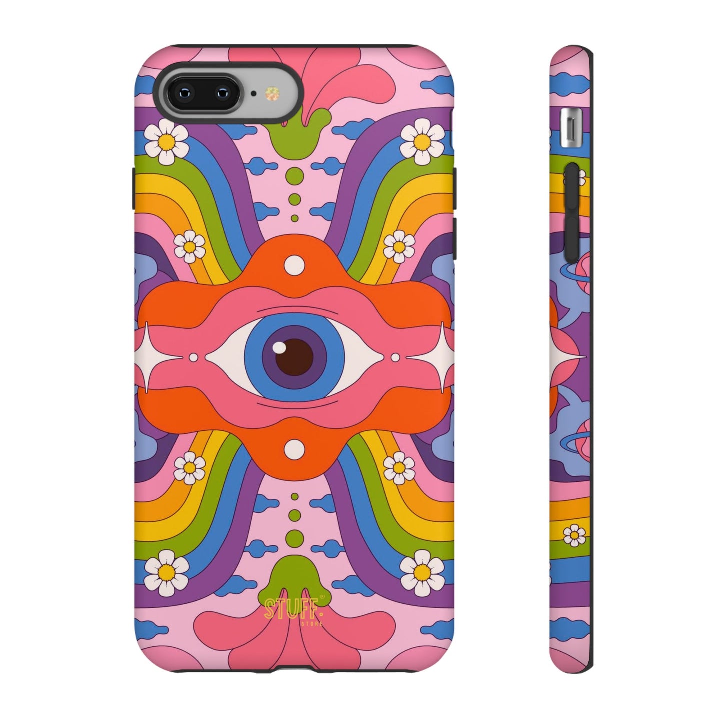 Psych Case | Coque résistante double protection avec Design Psychédélique coloré