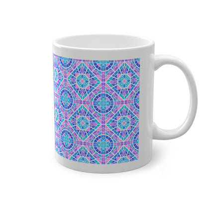 Brisa Azul Cup | Mug en céramique avec motif mosaïque colorée — 330ml