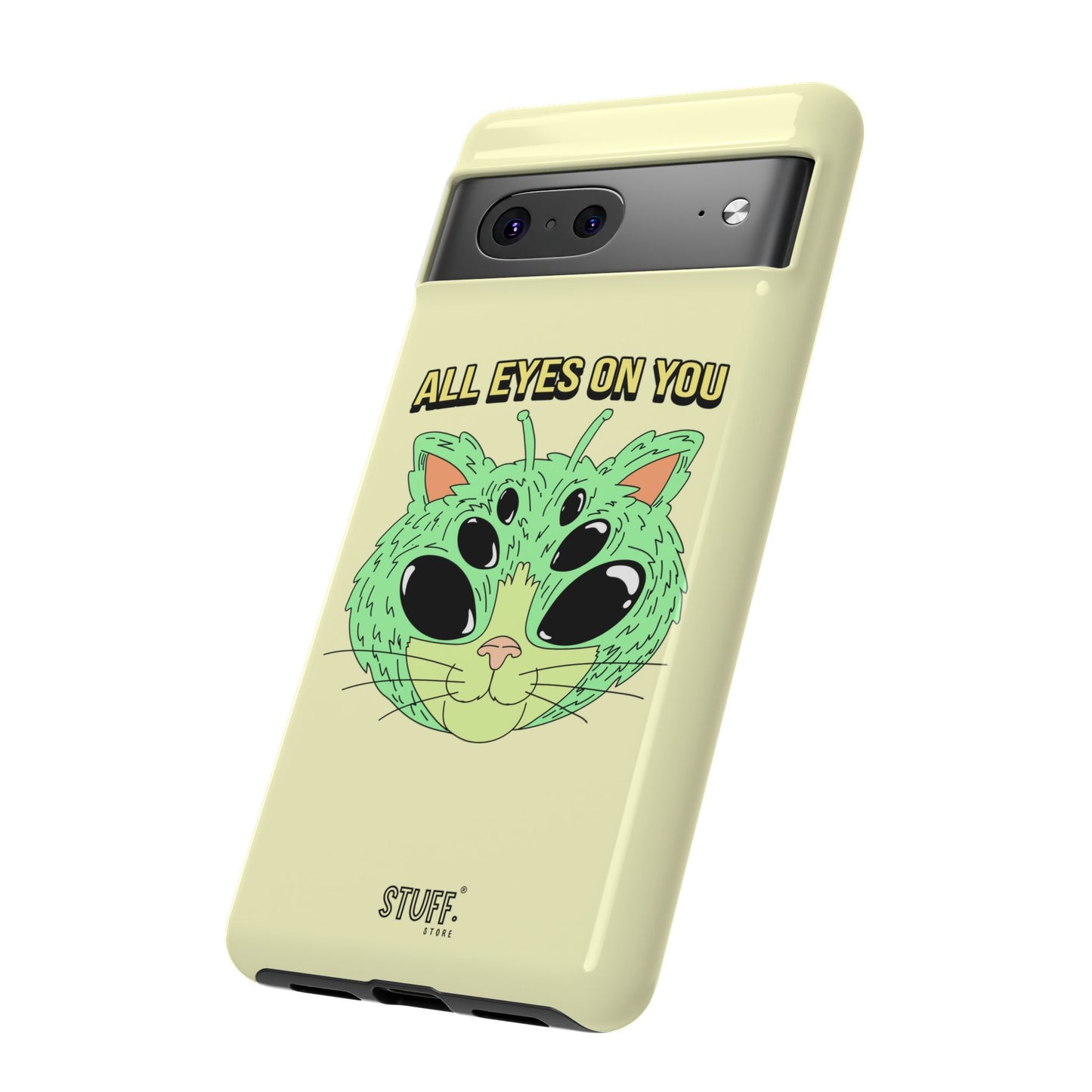 All Eyes on You Case | Coque résistante double protection avec Design Alien drôle