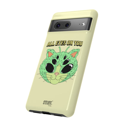 All Eyes on You Case | Coque résistante double protection avec Design Alien drôle