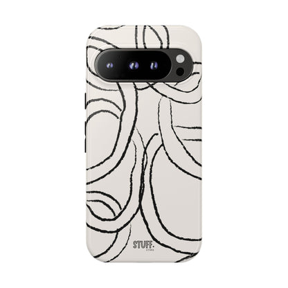 Doodly Case | Coque résistante double protection avec Design Gribouillis Minimaliste