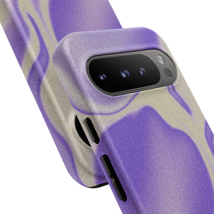 Swirly Case | Coque résistante double protection - Motif vague pourpre