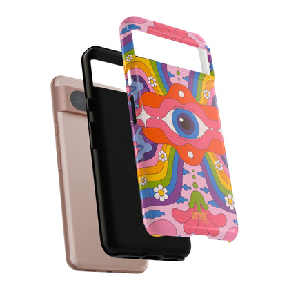 Psych Case | Coque résistante double protection avec Design Psychédélique coloré