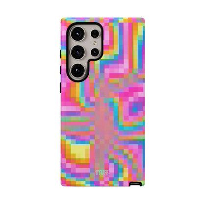 Pixel Case | Coque résistante double protection anti-choc - Motif pixels colorés