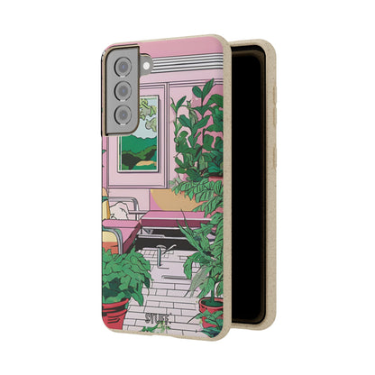Plant Pop Case | Coque biodégradable en bambou et bioplastique avec design coloré | Parfait pour les amoureux des plantes - Avec emballage cadeau
