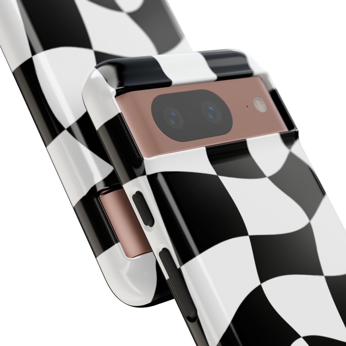 Checkers Case | Coque résistante double protection et Design en Damier déformé