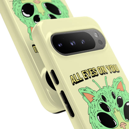 All Eyes on You Case | Coque résistante double protection avec Design Alien drôle