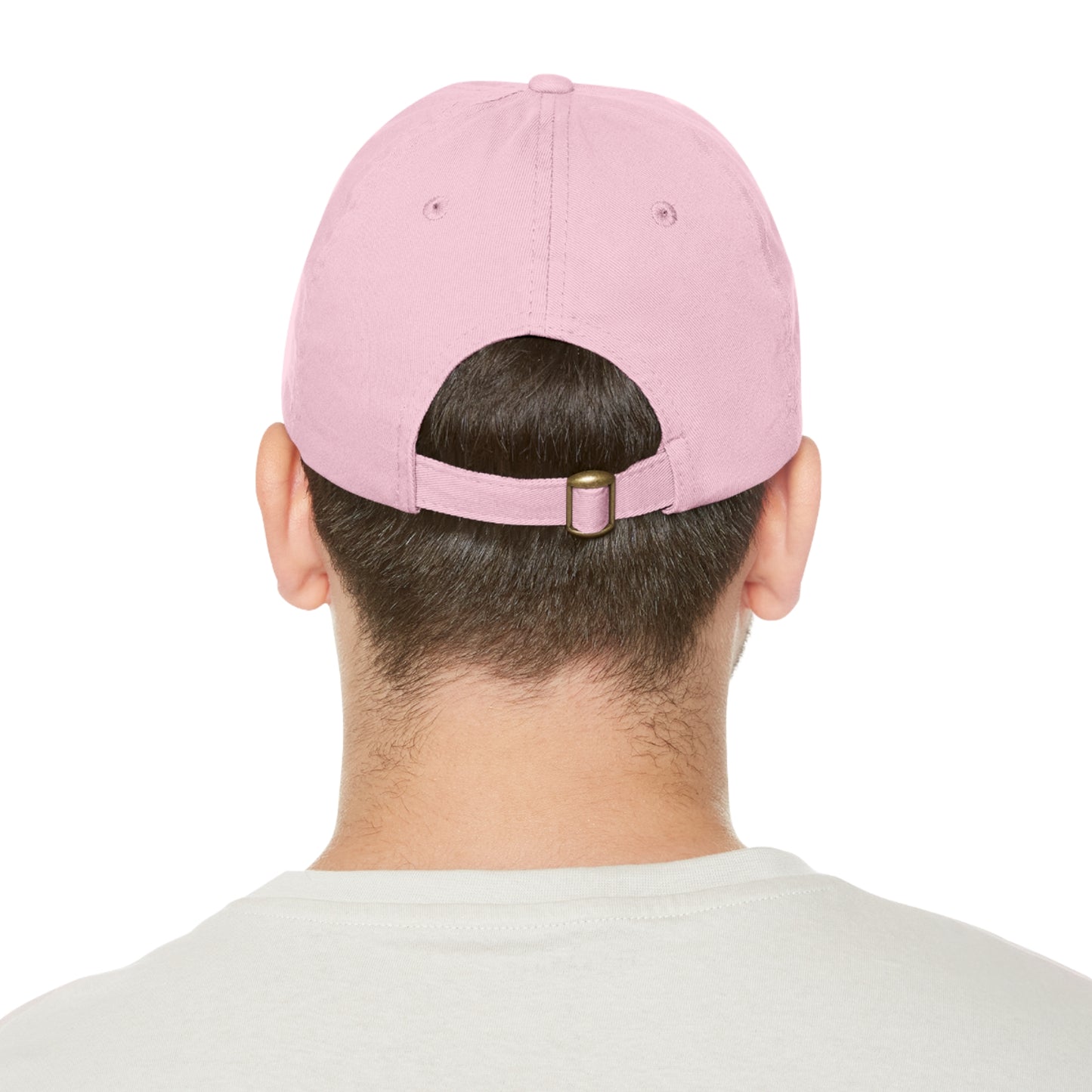 Be Happy | dad hat unisexe avec écusson cuir