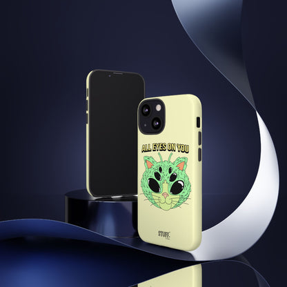 All Eyes on You Case | Coque résistante double protection avec Design Alien drôle