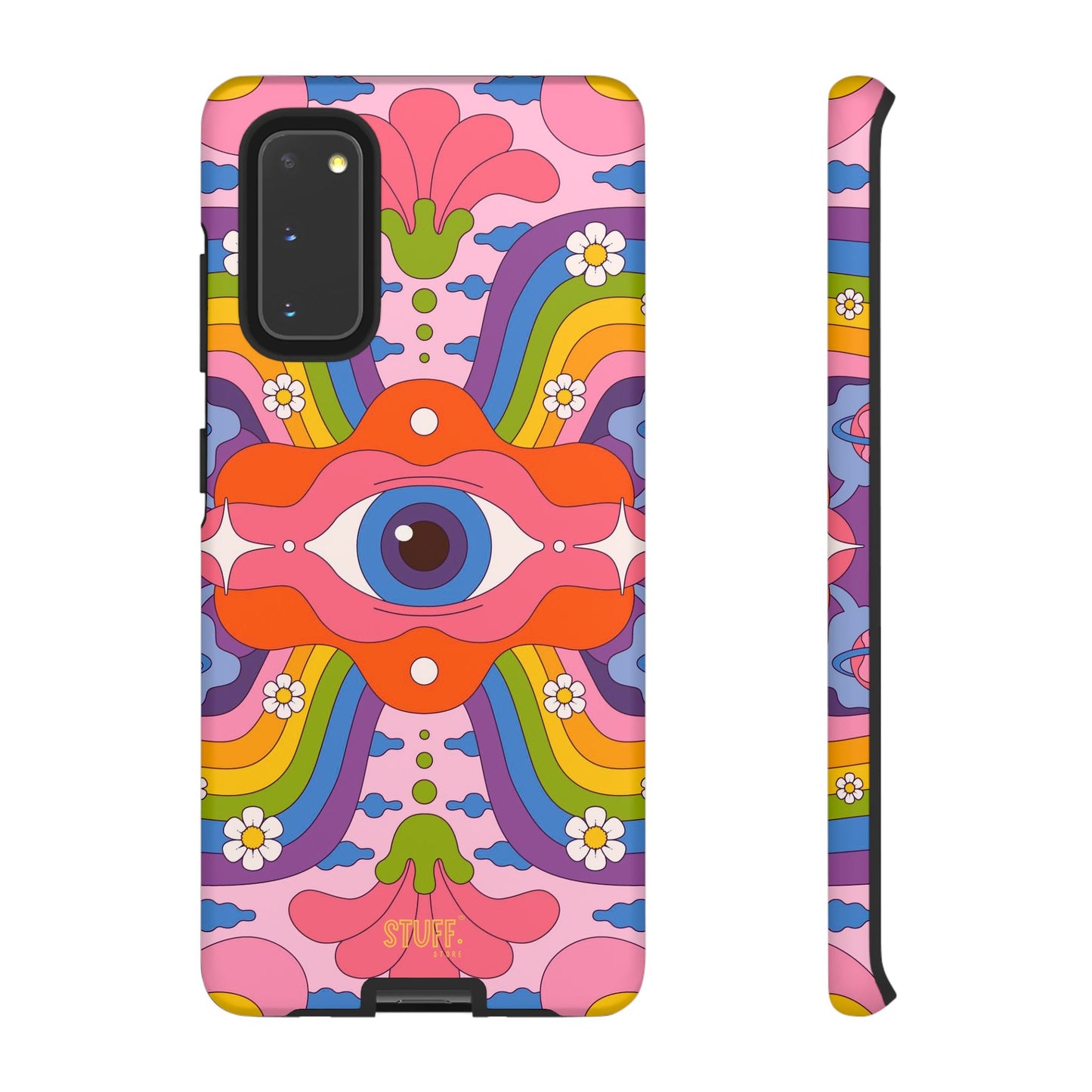 Psych Case | Coque résistante double protection avec Design Psychédélique coloré