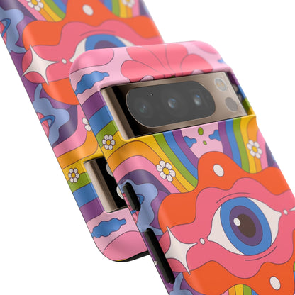 Psych Case | Coque résistante double protection avec Design Psychédélique coloré